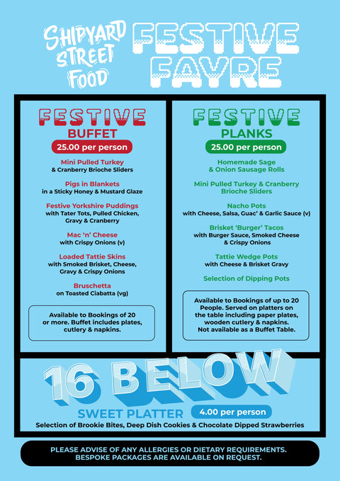 Shipyard Street Food - Festive Fayre