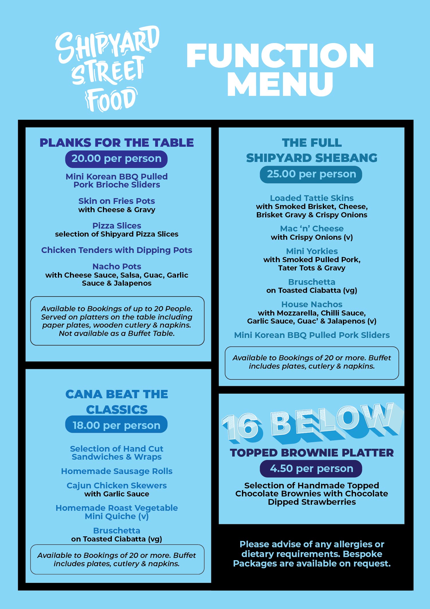 Shipyard Function Menu – Watermelon Catering