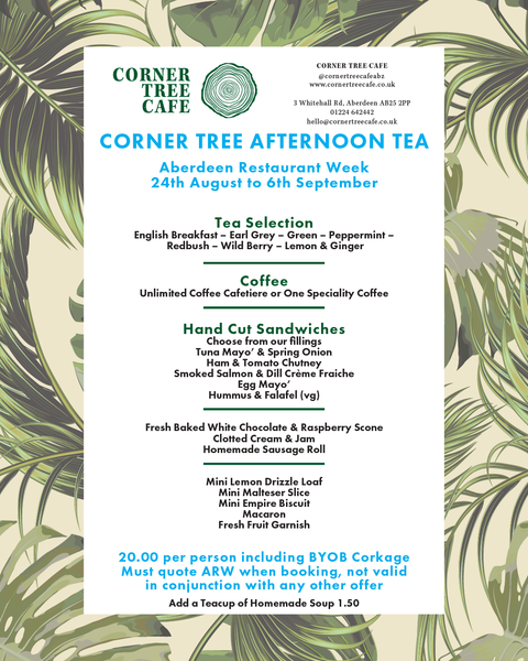 Aberdeen Restaurant Week - Corner Tree Cafe