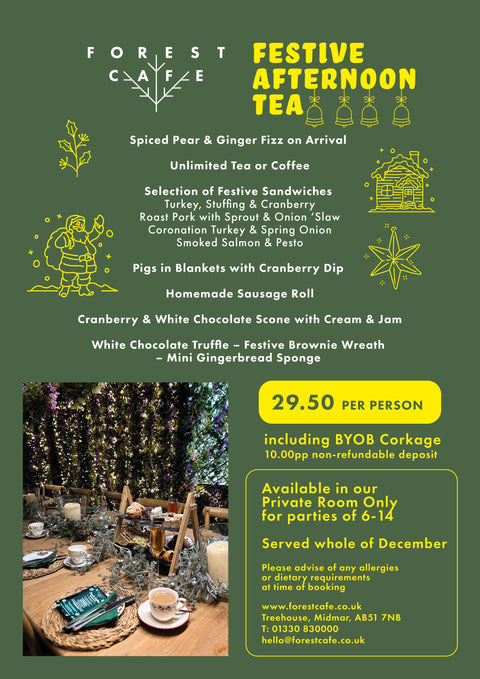 Festive Afternoon Tea - Forest Cafe