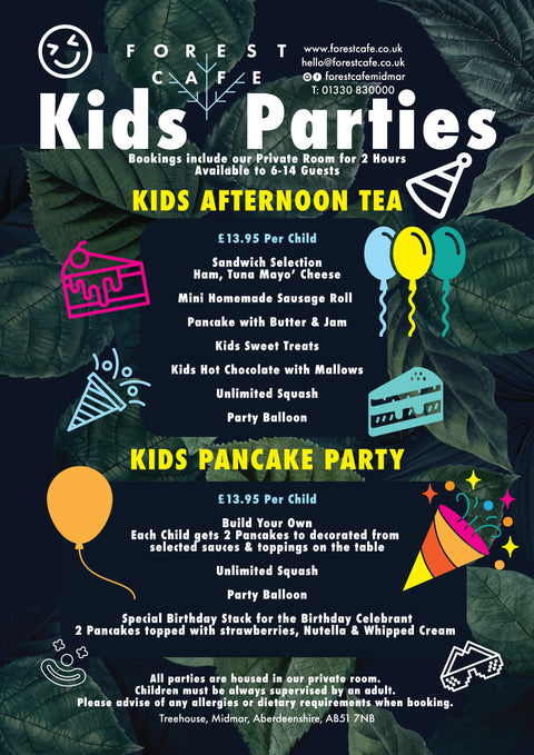 Kids Parties - Forest Cafe