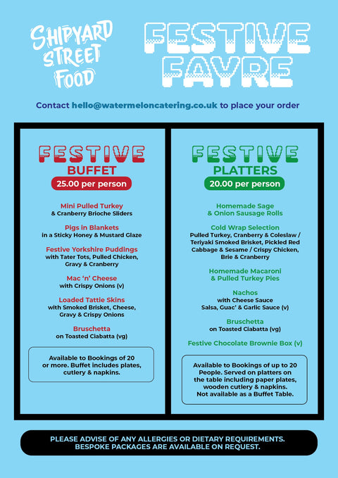 Shipyard Street Food - Festive Fayre