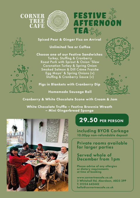 Festive Afternoon Tea - Corner Tree Cafe