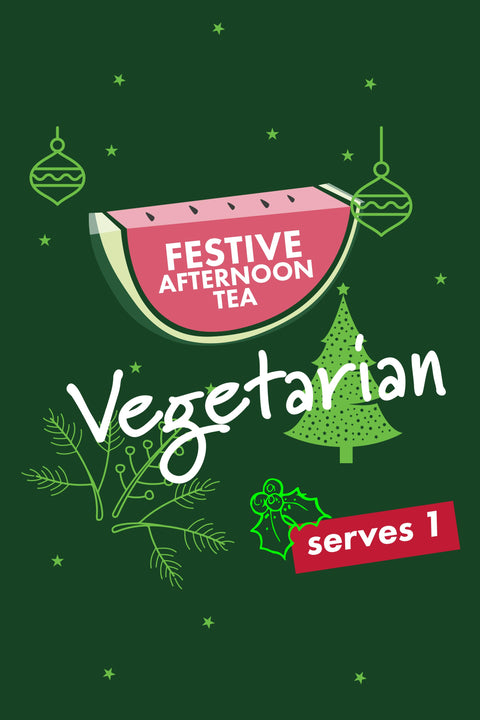 Festive Vegetarian Afternoon Tea for One